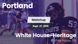 Matchup: Portland vs. White House-Heritage  2019