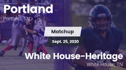 Matchup: Portland vs. White House-Heritage  2020
