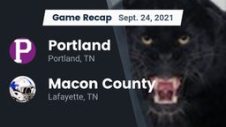 Recap: Portland  vs. Macon County  2021