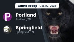 Recap: Portland  vs. Springfield  2021