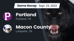 Recap: Portland  vs. Macon County  2022