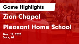 Zion Chapel  vs Pleasant Home School Game Highlights - Nov. 14, 2023