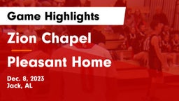 Zion Chapel  vs Pleasant Home  Game Highlights - Dec. 8, 2023