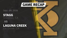 Recap: Stagg  vs. Laguna Creek  2016