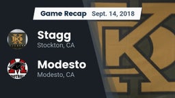 Recap: Stagg  vs. Modesto  2018