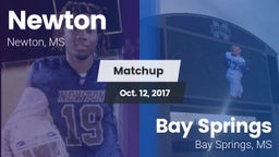 Matchup: Newton vs. Bay Springs  2017