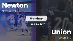 Matchup: Newton vs. Union  2017