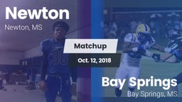 Matchup: Newton vs. Bay Springs  2018