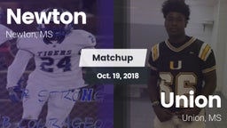 Matchup: Newton vs. Union  2018