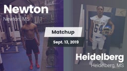 Matchup: Newton vs. Heidelberg  2019