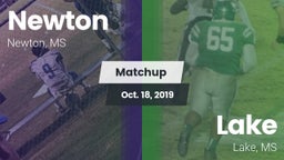 Matchup: Newton vs. Lake  2019