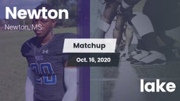 Matchup: Newton vs. lake 2020