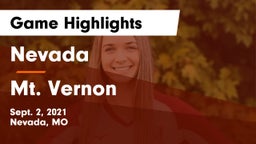 Nevada  vs Mt. Vernon  Game Highlights - Sept. 2, 2021