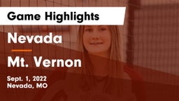 Nevada  vs Mt. Vernon  Game Highlights - Sept. 1, 2022