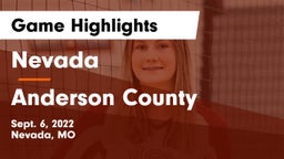 Nevada  vs Anderson County  Game Highlights - Sept. 6, 2022