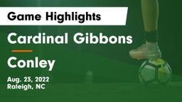 Cardinal Gibbons  vs Conley  Game Highlights - Aug. 23, 2022