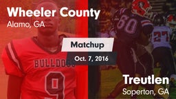 Matchup: Wheeler County vs. Treutlen  2016