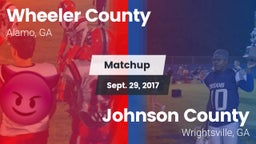 Matchup: Wheeler County vs. Johnson County  2017