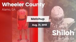 Matchup: Wheeler County vs. Shiloh  2018