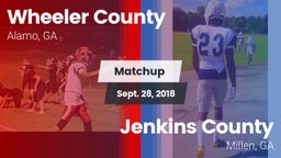 Matchup: Wheeler County vs. Jenkins County  2018