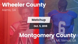 Matchup: Wheeler County vs. Montgomery County  2018