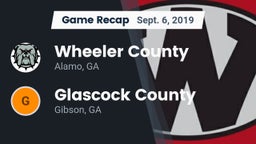 Recap: Wheeler County  vs. Glascock County  2019