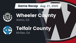 Recap: Wheeler County  vs. Telfair County  2020