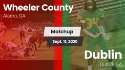 Matchup: Wheeler County vs. Dublin  2020