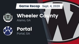 Recap: Wheeler County  vs. Portal  2020