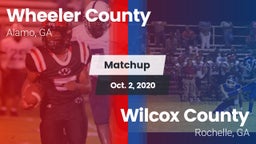Matchup: Wheeler County vs. Wilcox County  2020