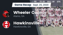 Recap: Wheeler County  vs. Hawkinsville  2020