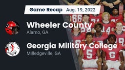 Recap: Wheeler County  vs. Georgia Military College  2022