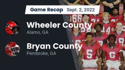 Recap: Wheeler County  vs. Bryan County  2022