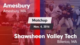 Matchup: Amesbury vs. Shawsheen Valley Tech  2015