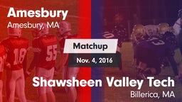 Matchup: Amesbury vs. Shawsheen Valley Tech  2016