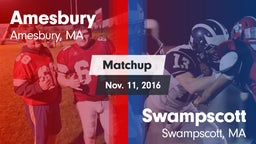 Matchup: Amesbury vs. Swampscott  2016