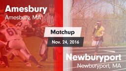 Matchup: Amesbury vs. Newburyport  2016
