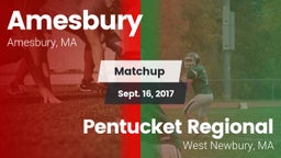 Matchup: Amesbury vs. Pentucket Regional  2017