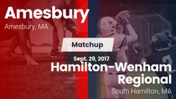 Matchup: Amesbury vs. Hamilton-Wenham Regional  2017