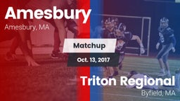 Matchup: Amesbury vs. Triton Regional  2017
