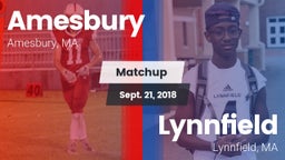 Matchup: Amesbury vs. Lynnfield  2018