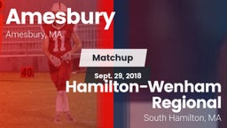 Matchup: Amesbury vs. Hamilton-Wenham Regional  2018