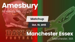 Matchup: Amesbury vs. Manchester Essex  2018