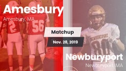 Matchup: Amesbury vs. Newburyport  2019