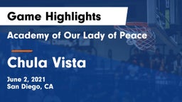 Academy of Our Lady of Peace vs Chula Vista  Game Highlights - June 2, 2021