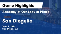 Academy of Our Lady of Peace vs San Dieguito Game Highlights - June 9, 2021
