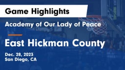 Academy of Our Lady of Peace vs East Hickman County  Game Highlights - Dec. 28, 2023