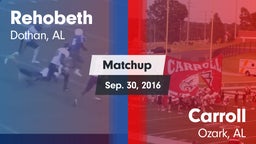 Matchup: Rehobeth vs. Carroll   2016