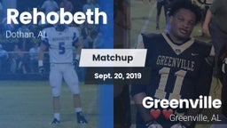 Matchup: Rehobeth vs. Greenville  2019