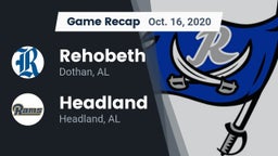 Recap: Rehobeth  vs. Headland  2020